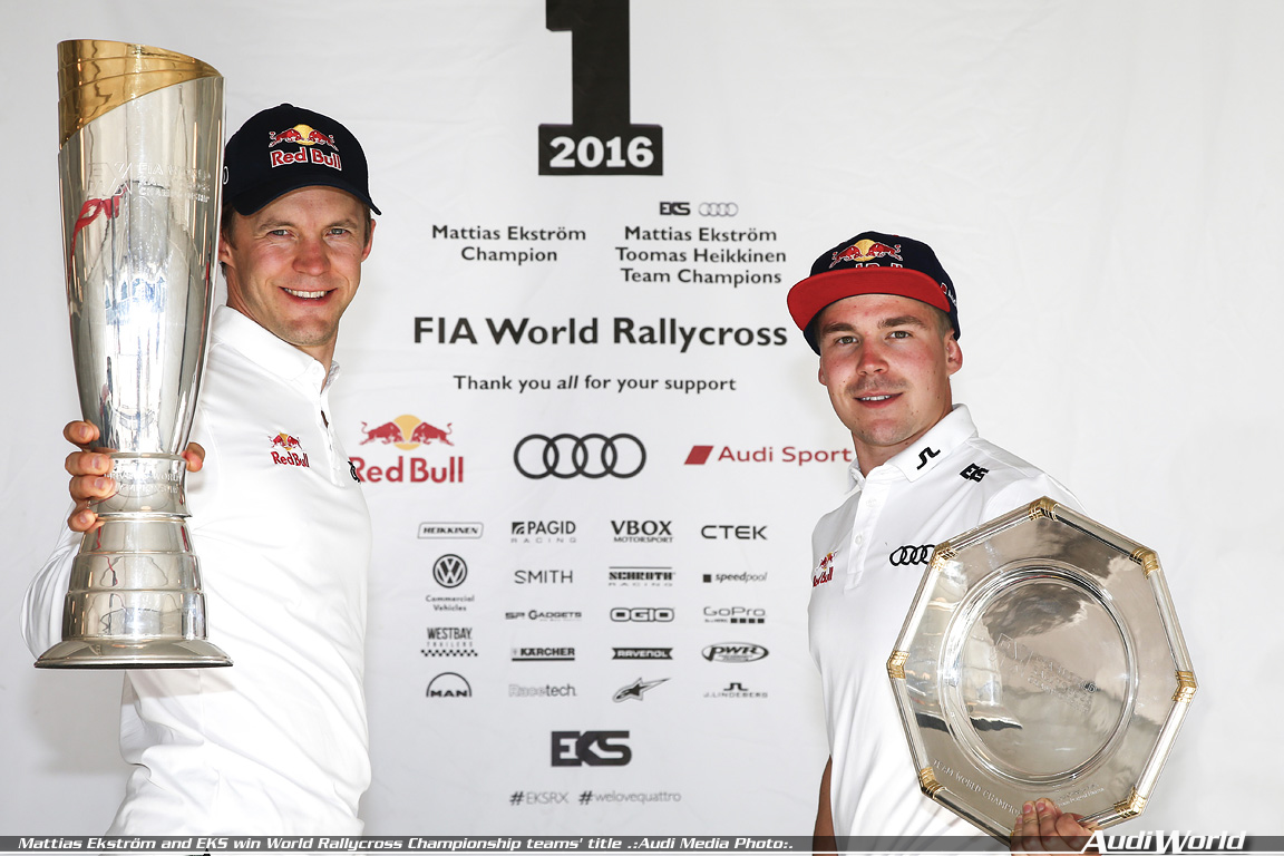 Mattias Ekström and EKS win World Rallycross Championship teams? title