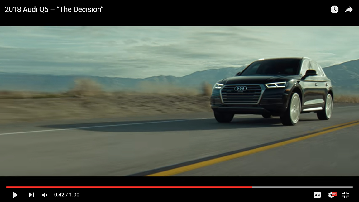 Audi Video – Audi Q5 commercial “The Decision”