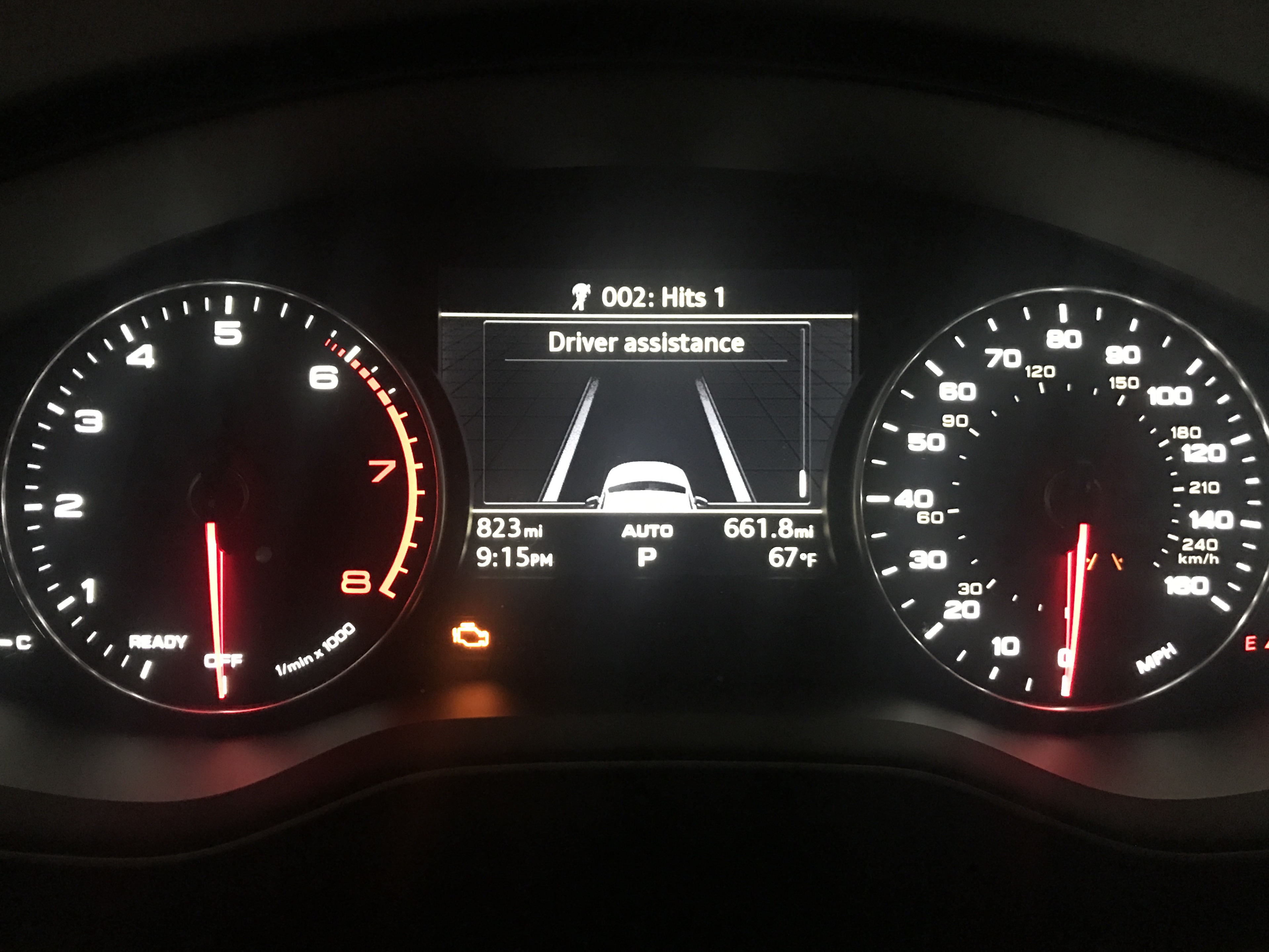 Audi pre sense ошибка
