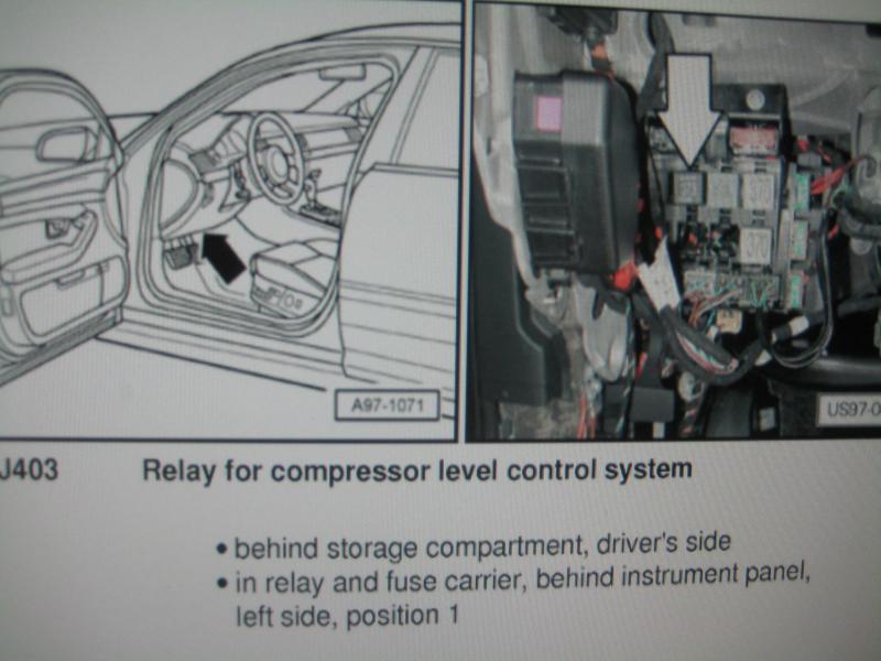 Where the hell is the J403 Relay box located? - AudiWorld ... audi a8 4e fuse box 