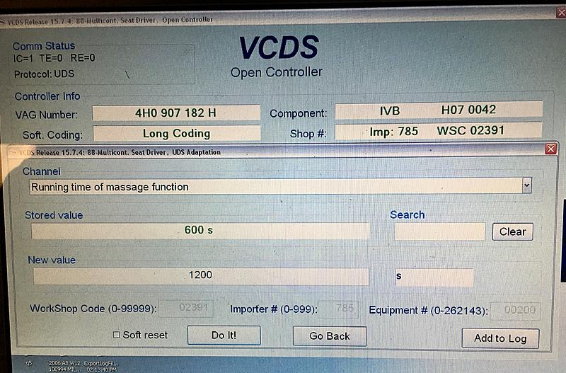 VCDS Mods for Front Seats D4 A8 S8: heating stepdown timer &amp; massage time + intensity-fullsizerender-7.jpg