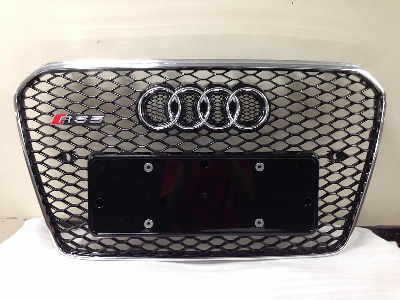 RS5 B8 Front Center Grille for A5 S5 Coupe Sportback Cabrio 2013 facelift-img_8032.jpg
