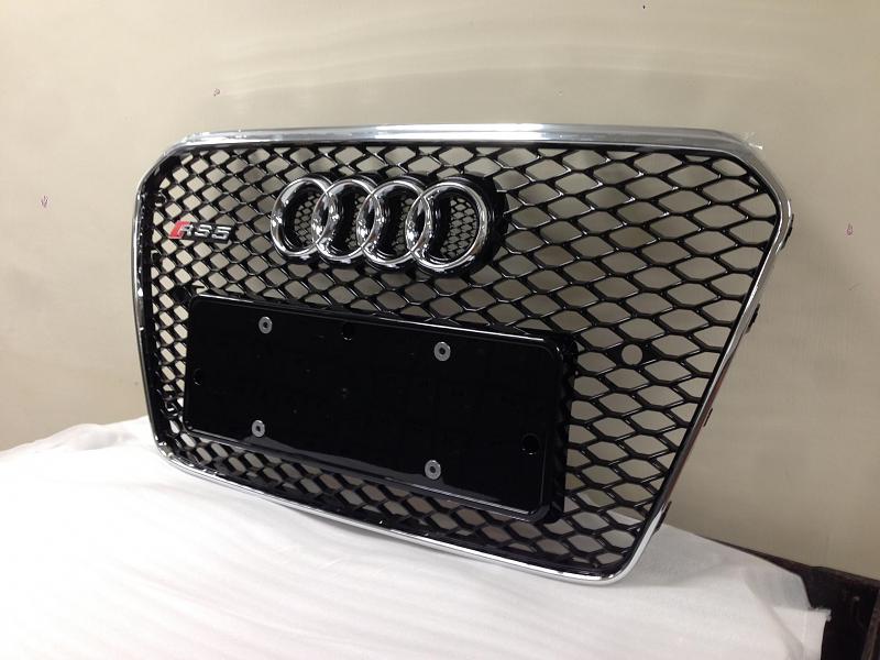 RS5 B8 Front Center Grille for A5 S5 Coupe Sportback Cabrio 2013 facelift-img_8033.jpg