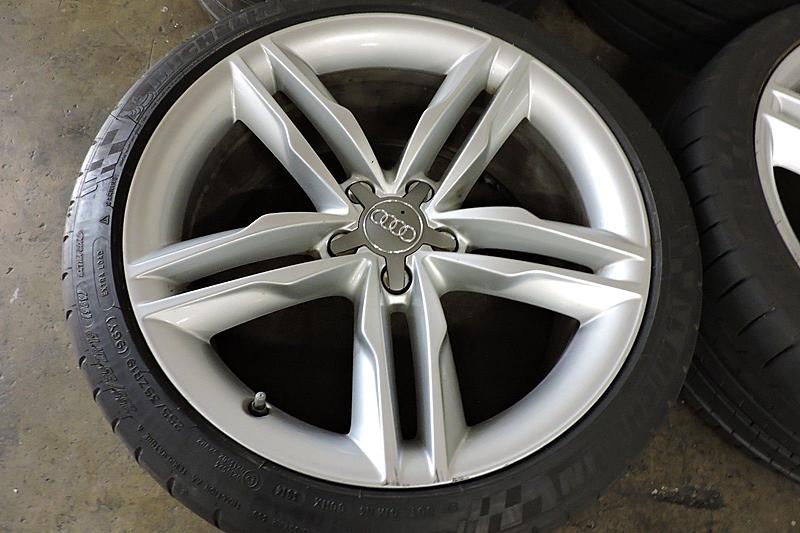 Audi S5 19&quot; 5 Double Spoke Wheel Set W/Michelin Tires-7.jpg