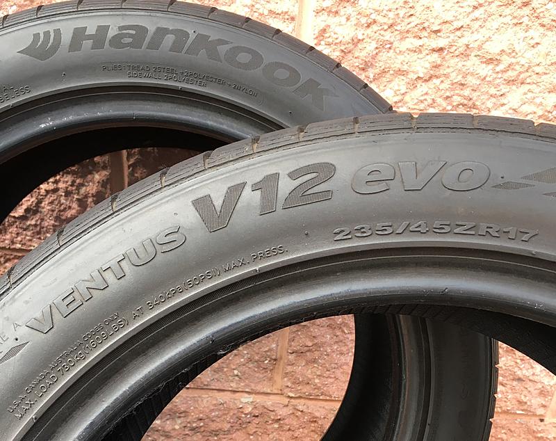 For sale in NJ: 235/45/17 HANKOOK VENTUS V12 Evo tires (low miles)-img_3983.jpg