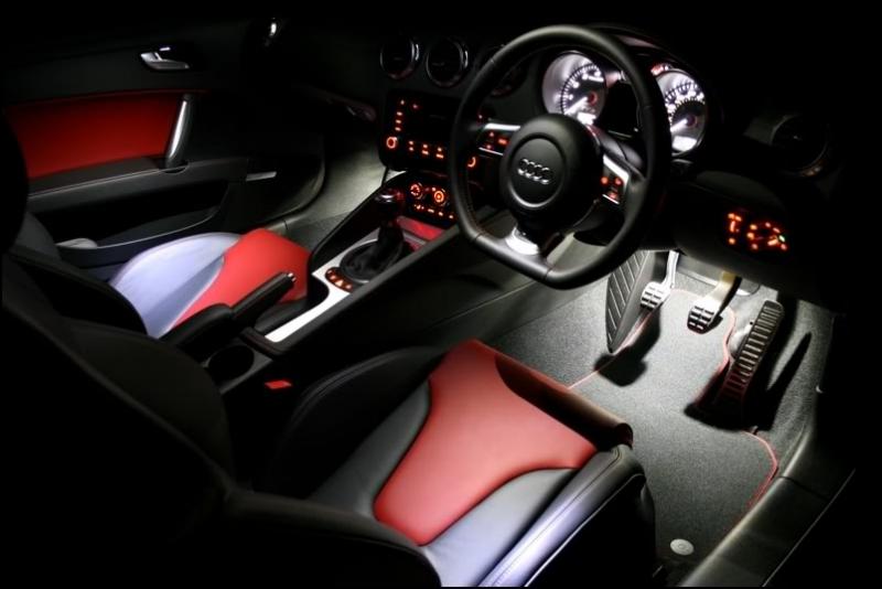 PREMIUM for Audi TT Mk2 8J interior LED Light Kit Upgrade White