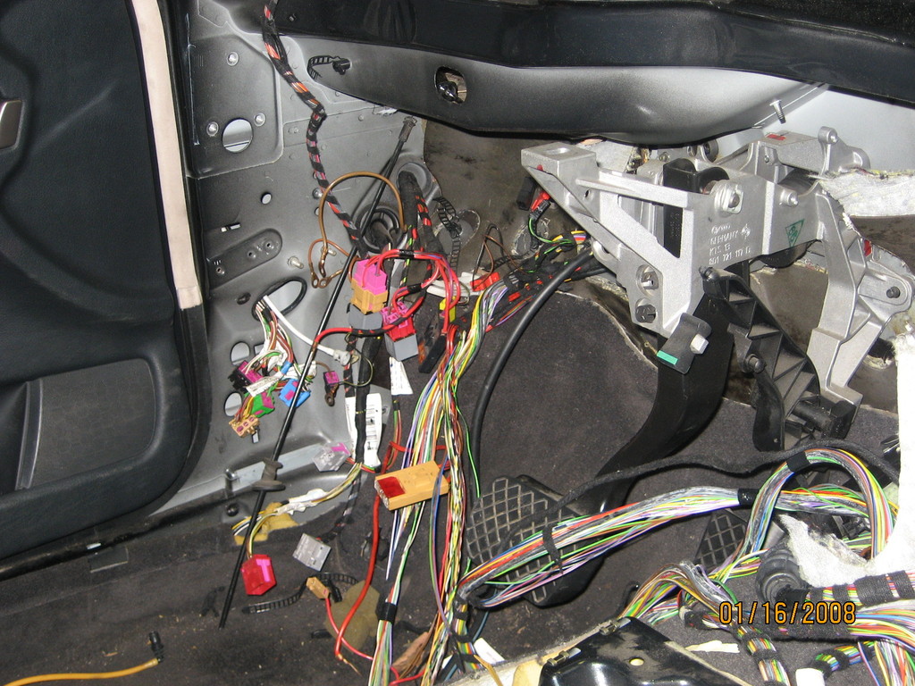 00 02 Audi B5 S4 Manual Transmission Interior Dash Wiring