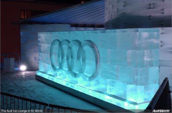 Spectacular, fascinating, unique - the Audi Ice Lounge in St. Moritz