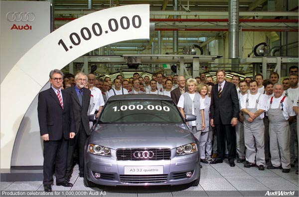 One Million Audi A3 Cars Built in Seven Years