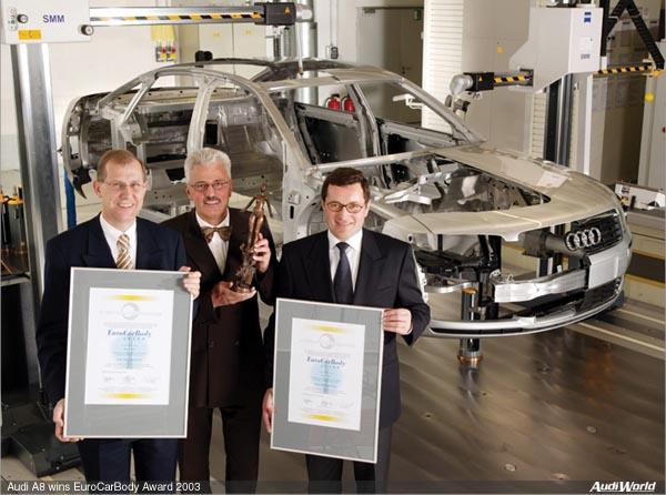 Audi A8 Wins EuroCarBody Award 2003
