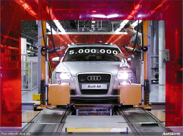 Five Millionth Audi A6 Leaves Production Line
