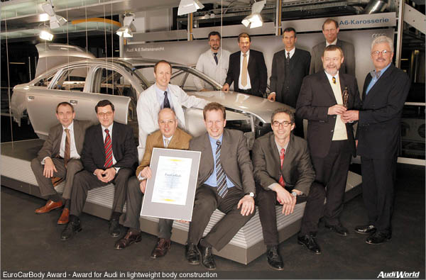 Award for Audi in Lightweight Body Construction