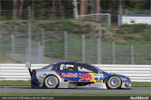 New Audi A4 DTM Takes Pole for Debut Race