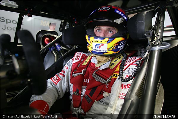 Christian Abt Excels in Last Year's Audi