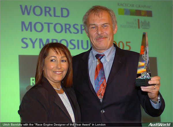 Award for TFSI engine of the Audi R8