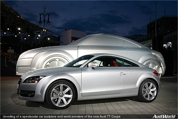 Unveiling of a Spectacular Car Sculpture and World Premiere of the New Audi TT Coupe