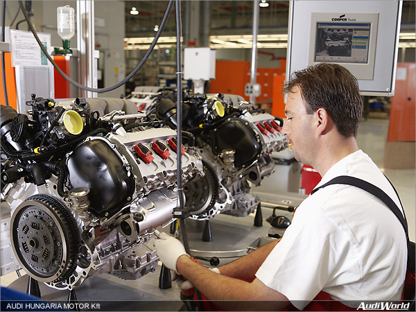 Audi Hungaria: Engine Production at Record Levels