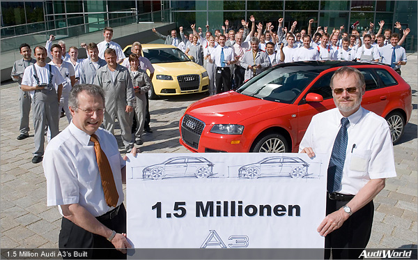 1.5 Million Audi A3 Cars Built