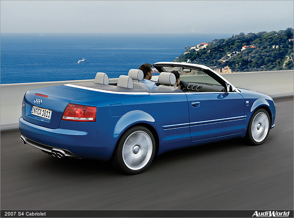 Audi Announces U.S. Pricing for 2007 A4 and S4 Cabriolet Models