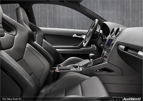 The Audi S3: Interior