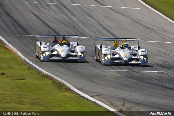 Both Audi R10 TDI Cars on the First Two Rows