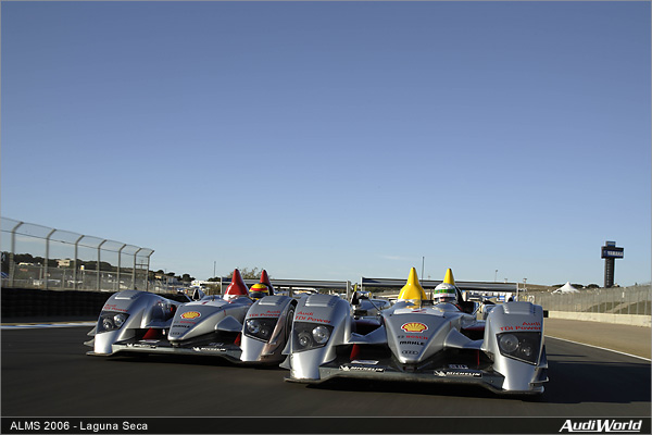 Audi R10 TDI Cars Fourth and Fifth on the Grid