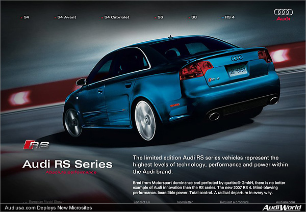 Audiusa.com Launches Two New Microsites
