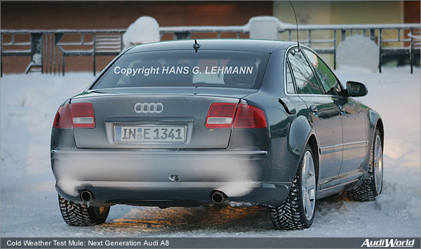 Cold Weather Test Mule: Next Generation Audi A8