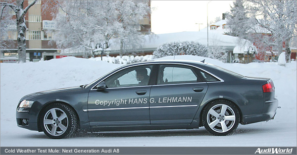 Cold Weather Test Mule: Next Generation Audi A8