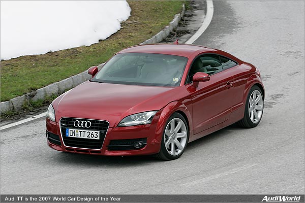 Audi TT is the 2007 World Car Design of the Year