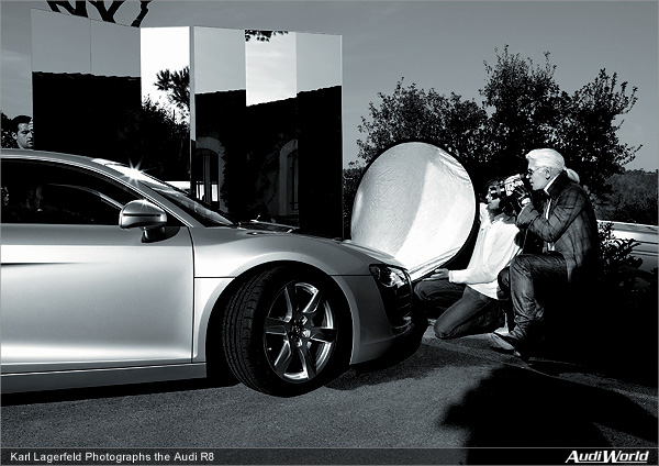 Karl Lagerfeld Photographs the Audi R8