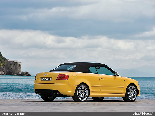 Audi Announces 2008 RS4 Cabriolet Pricing and Equipment