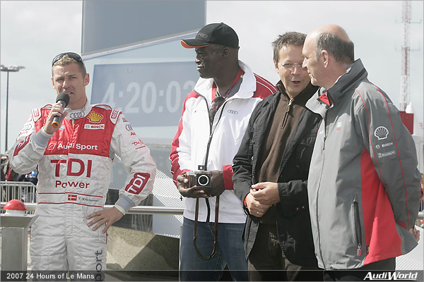 Many VIPs Visited Audi at Le Mans