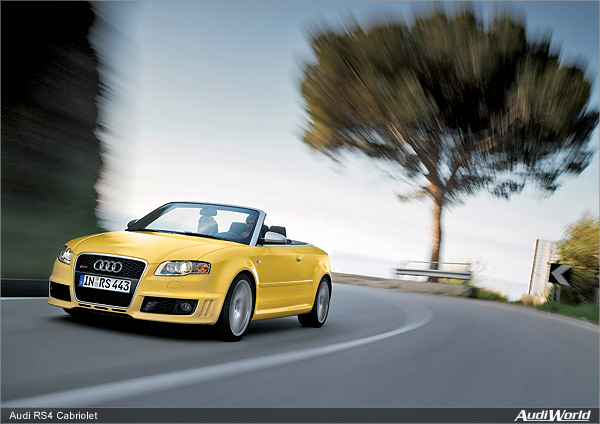 Audi Announces 2008 RS4 Cabriolet Pricing and Equipment