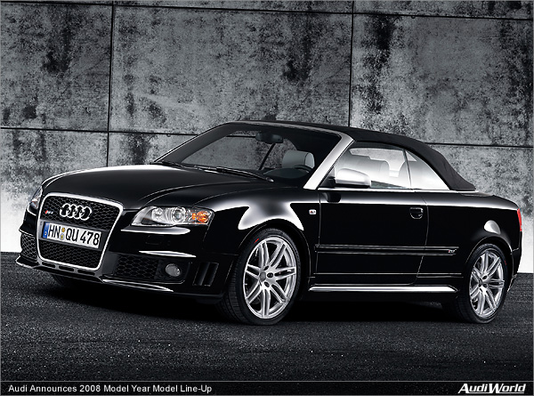 Audi Announces 2008 Model Year Model Line-Up