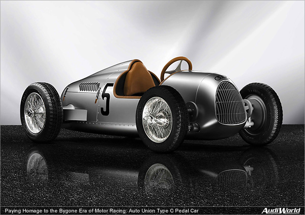 Paying Homage to the Bygone Era of Motor Racing: Auto Union Type C Pedal Car