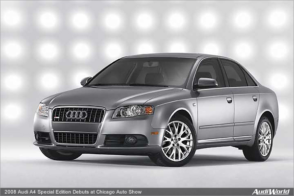 2008 Audi A4 Special Edition Debuts at Chicago Auto Show