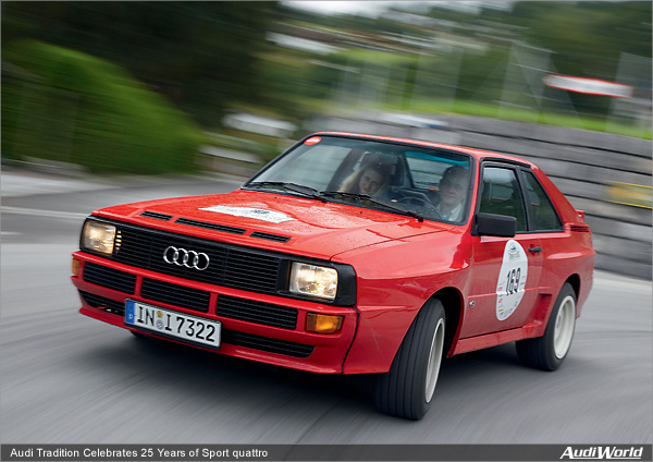 Audi Tradition Celebrates 25 Years of Sport quattro