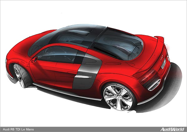 Audi R8 TDI Le Mans: The Design