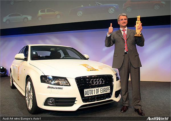 Audi A4 wins Europe's Auto1