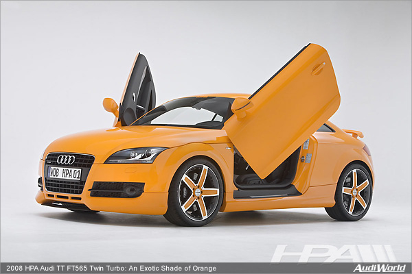 2008 HPA Audi TT FT565 Twin Turbo: An Exotic Shade of Orange