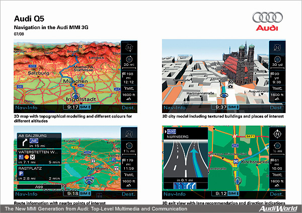 The New MMI Generation from Audi: Top-Level Multimedia and Communication