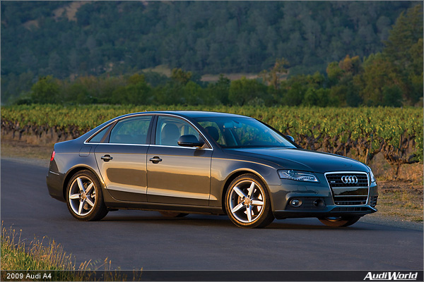 Audi Announces 2009 MY Pricing for the All-New A4 Sedan and Avant Models