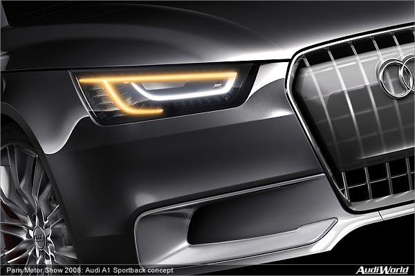 Audi A1 Sportback concept: Compact Five-Door Model with Hybrid Drive