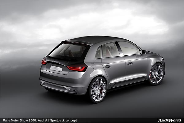 Audi A1 Sportback concept: Compact Five-Door Model with Hybrid Drive