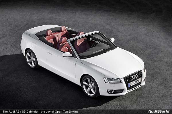 New 2010 Audi A5 and S5 Cabriolet - Quick Reference: USA Data