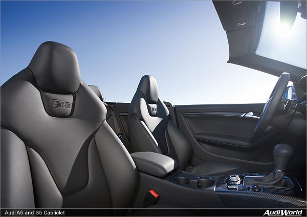 Audi A5 and S5 Cabriolet: The Interior