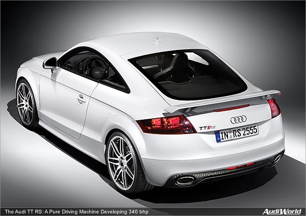 The Audi TT RS: A Pure Driving Machine Developing 340 bhp
