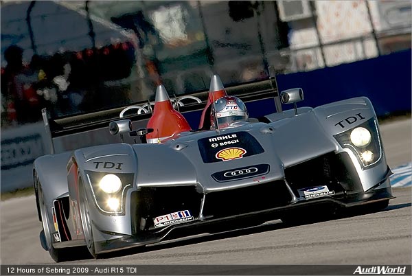 Audi R15 TDI on the Front Row on its Debut