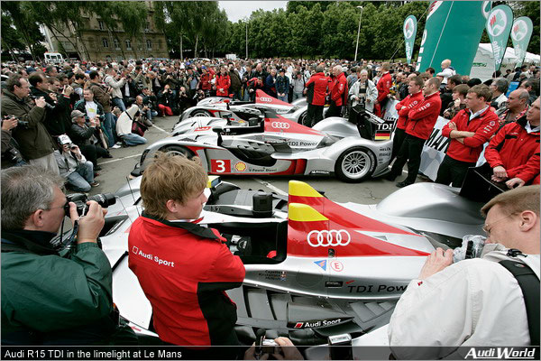 Audi R15 TDI in the limelight at Le Mans